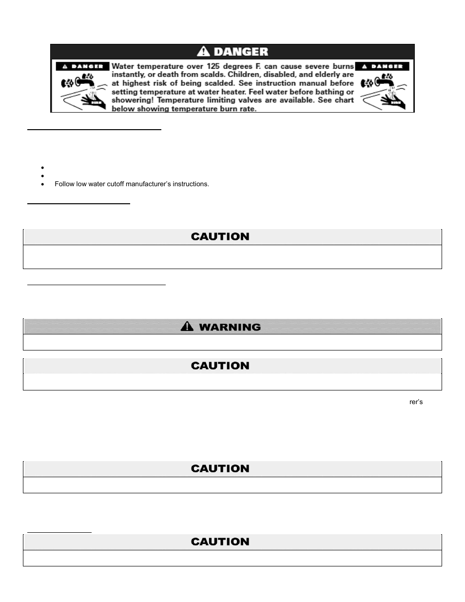 C. separate low water cutoff, D. backflow preventer, E. system water piping methods | F. circulators | HTP MC120 User Manual | Page 17 / 79