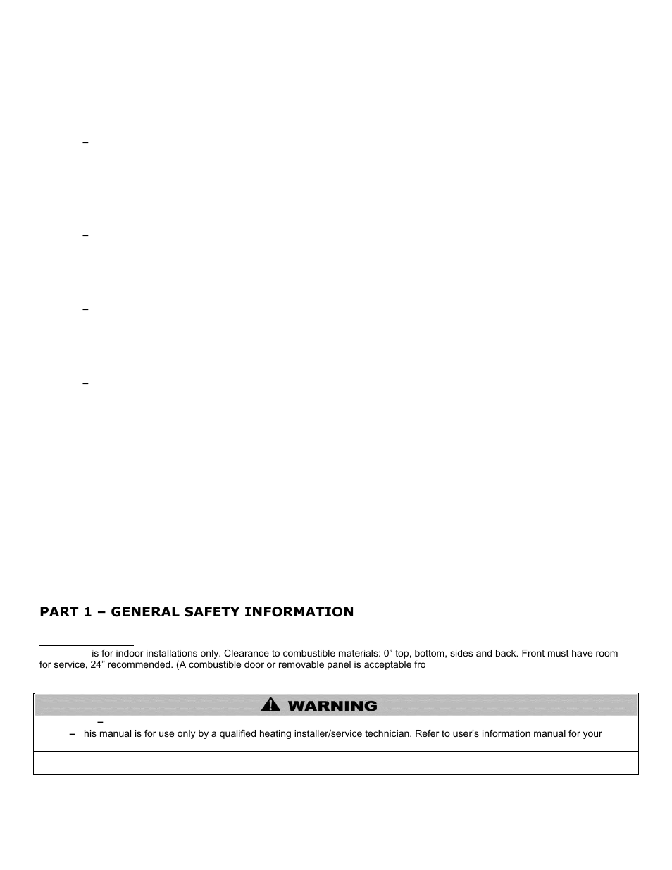 Part 1, General safety information, A. precautions | HTP MC120 User Manual | Page 6 / 79