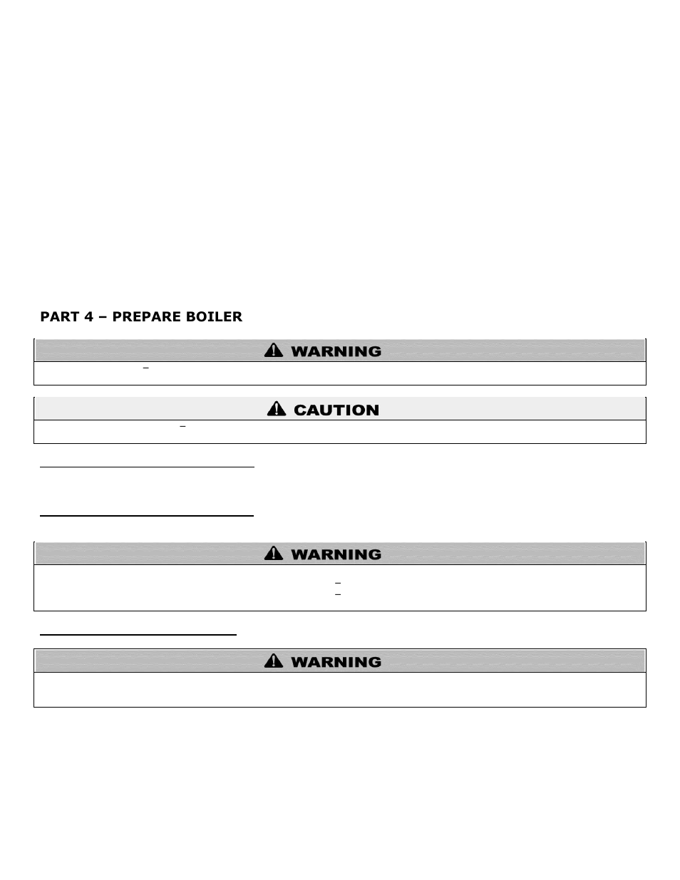 Part 4, Prepare boiler, A. remove boiler from packaging | B. wall mounting considerations, C. wall mounting instructions, Part 4 – prepare boiler | HTP 399M User Manual | Page 17 / 81