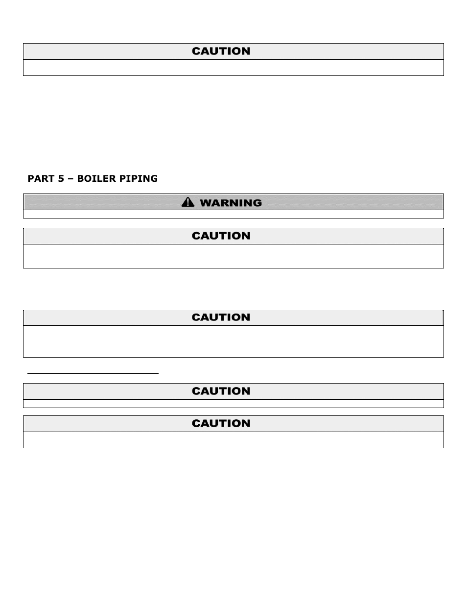 Part 5, Boiler piping, A. general piping information | Part 5 – boiler piping | HTP 399M User Manual | Page 18 / 81