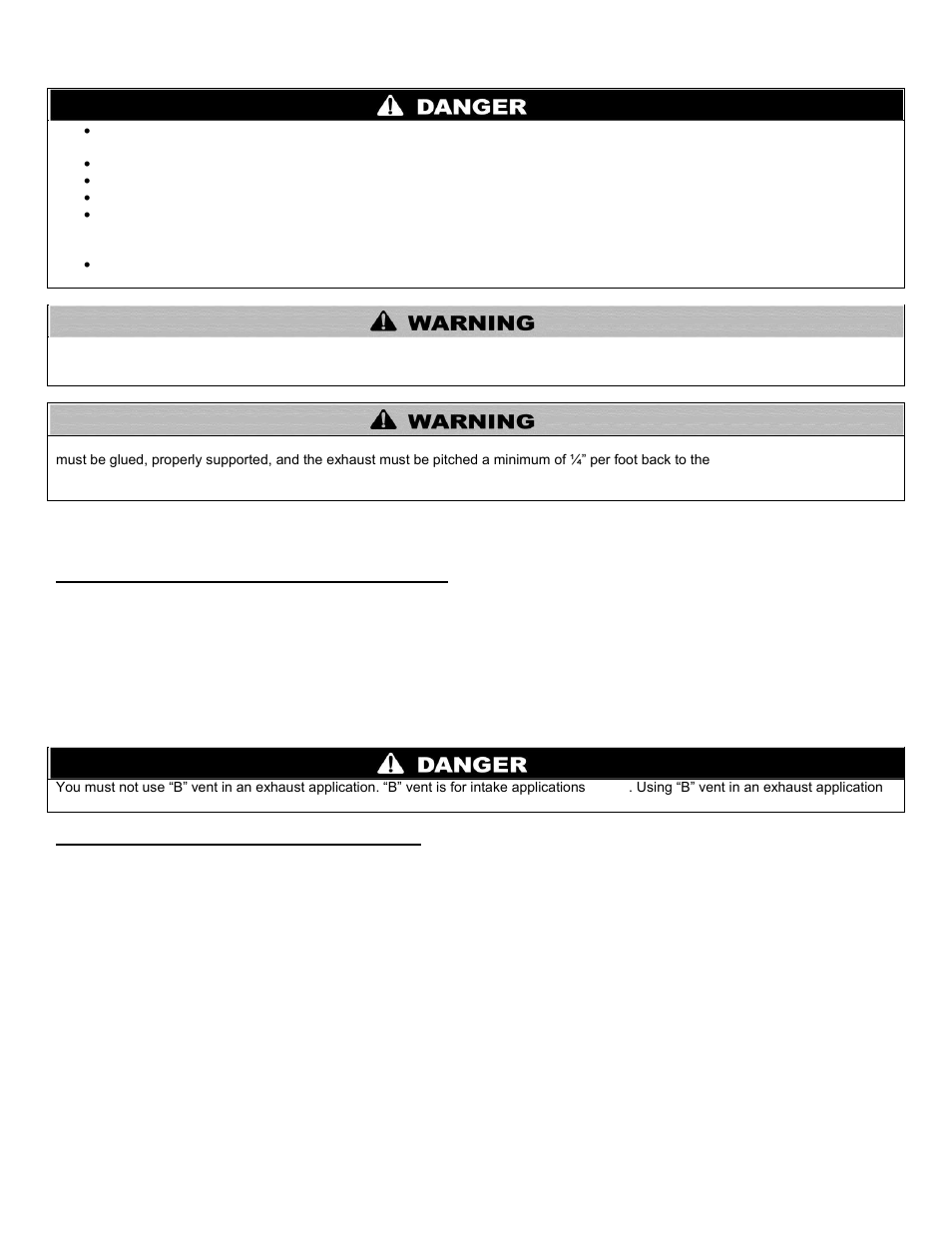 C. requirements for installation in canada, D. exhaust vent and intake pipe location, Determine exhaust vent location | HTP 399M User Manual | Page 43 / 81