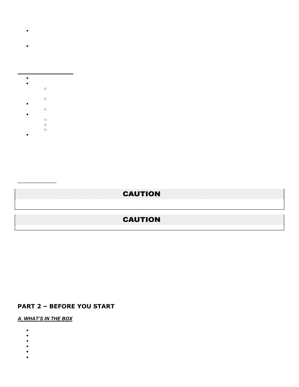 F. water chemistry, G. winterizing, Part 2 | Before you start, A. what’s in the box, Part 2 – before you start | HTP 399M User Manual | Page 8 / 81