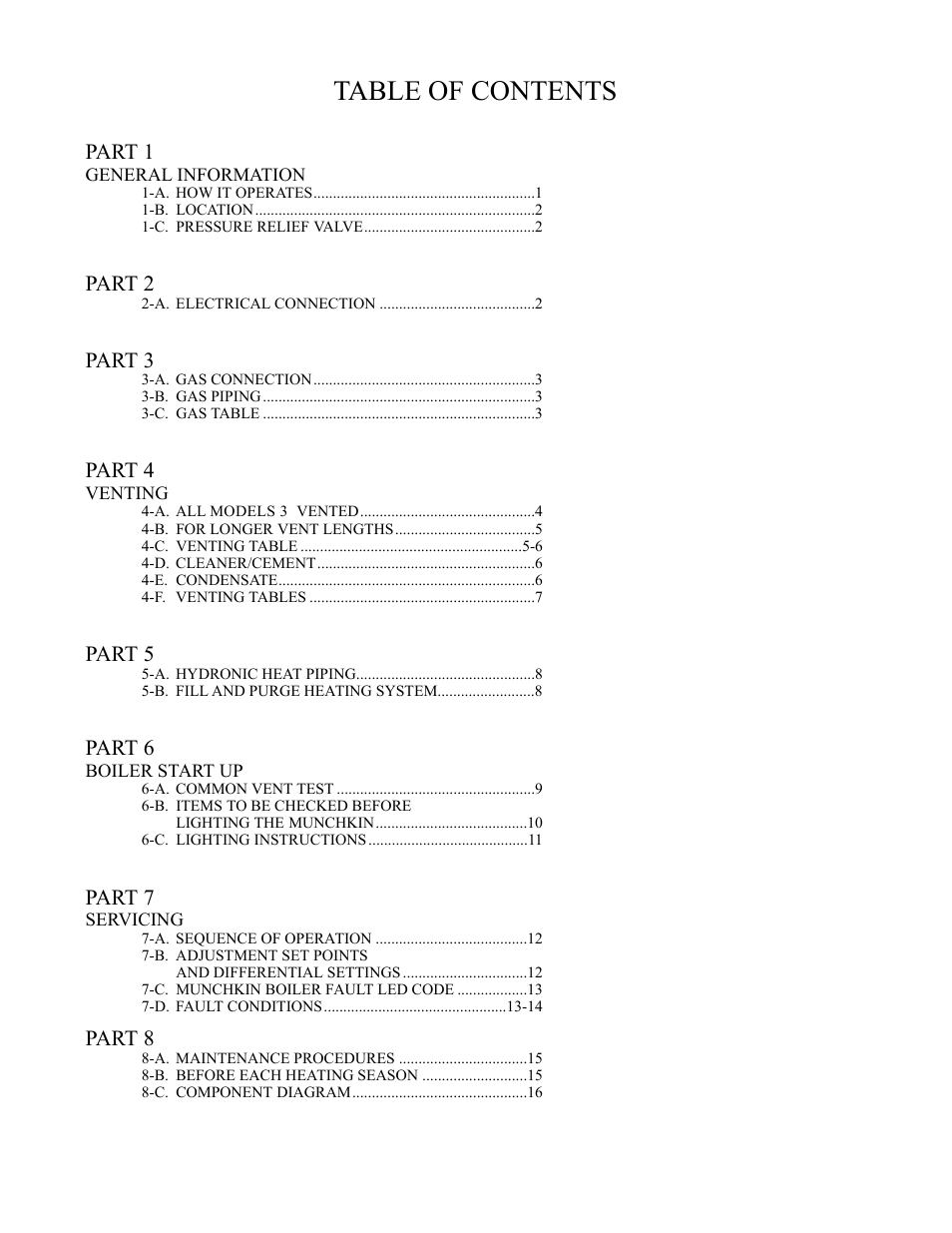 HTP Munchkin High Efficiency Heater User Manual | Page 2 / 18