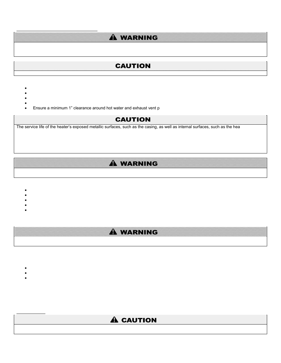 A. before locating the heater, B. leveling | HTP 199-55SA User Manual | Page 9 / 56