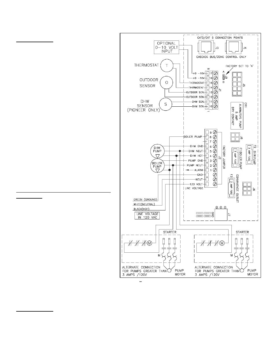 B. field wiring, C. line voltage wiring for standard appliance, D. thermostat | HTP PHR199-55C User Manual | Page 48 / 74