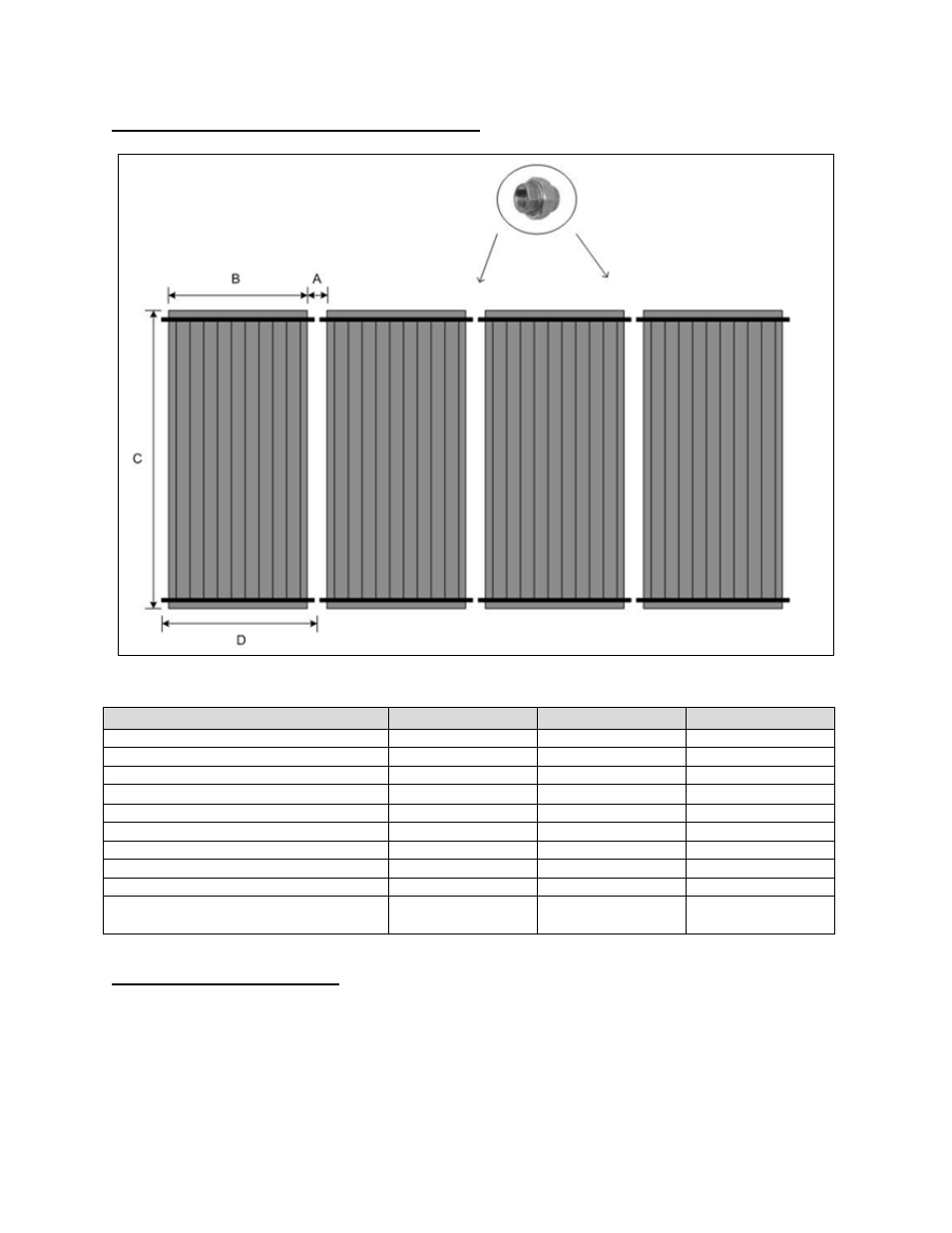 B. collector dimensions and weights, C. tools and materials | HTP FP-40SC User Manual | Page 12 / 33