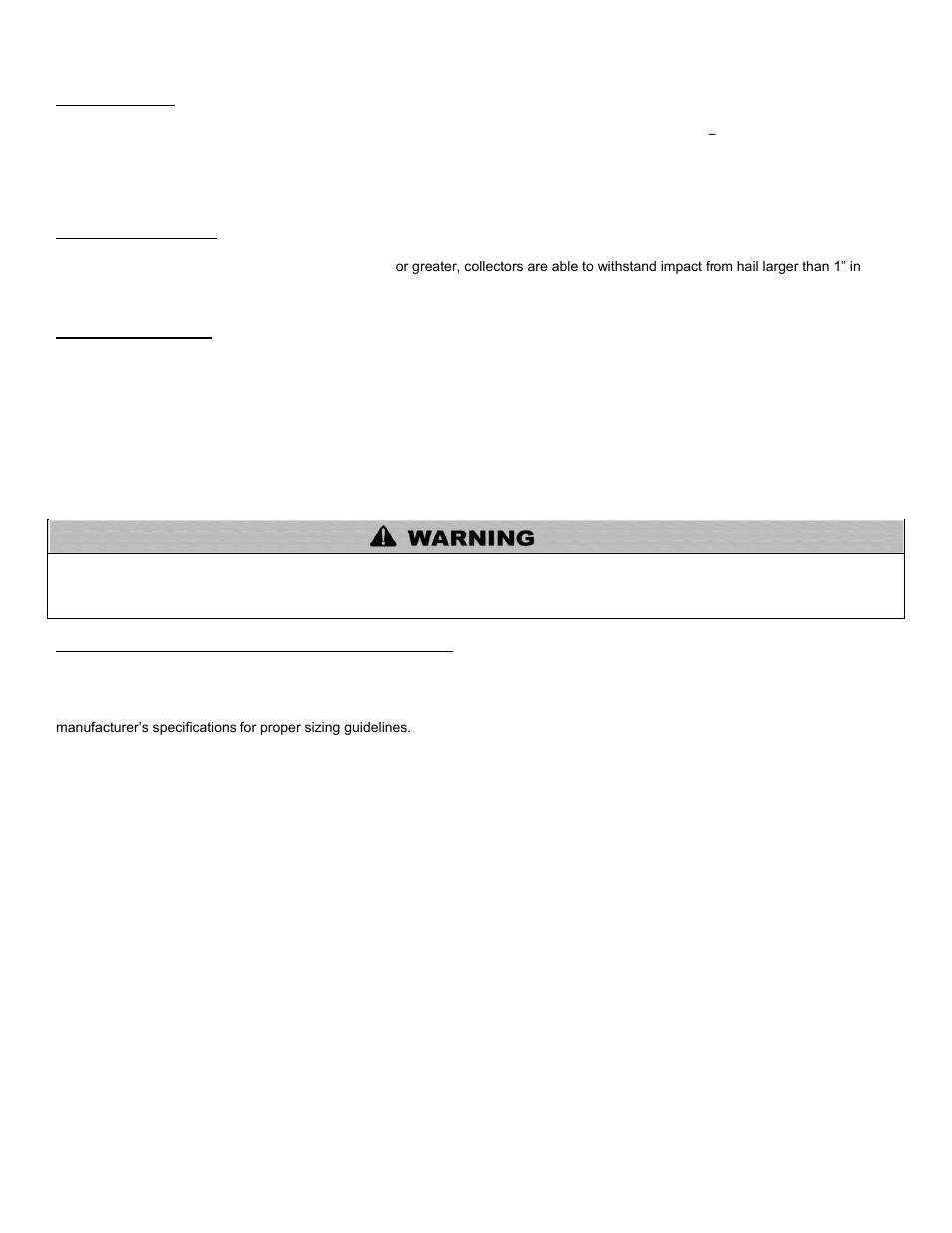 M. snow load, N. hail resistance, O. storage tanks | P. thermal expansion (closed loop systems) | HTP SSC-119SE User Manual | Page 12 / 39