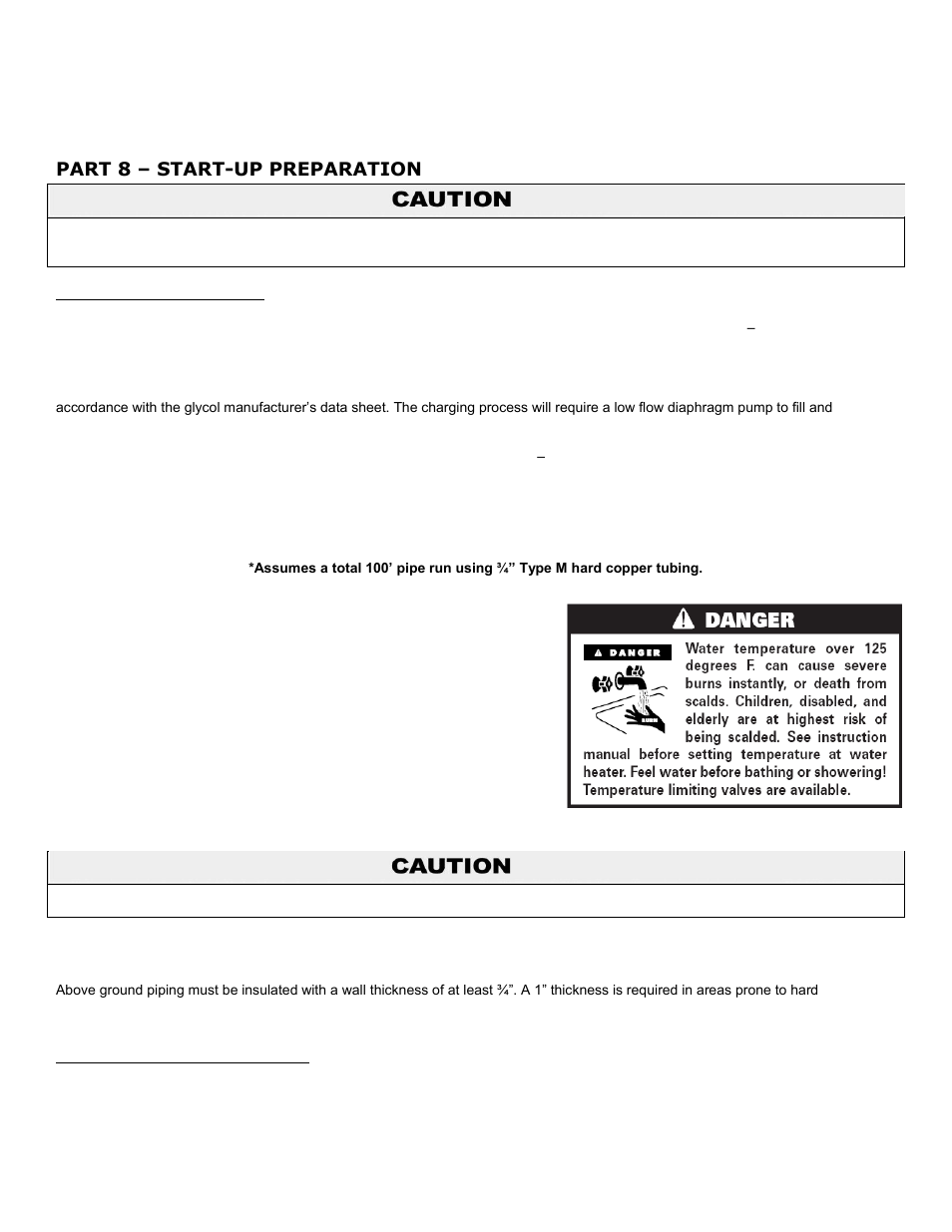Part 8, Start-up preparation, A. charging the system | B. commissioning the system, Part 8 – start-up preparation | HTP SSC-119SE User Manual | Page 27 / 39