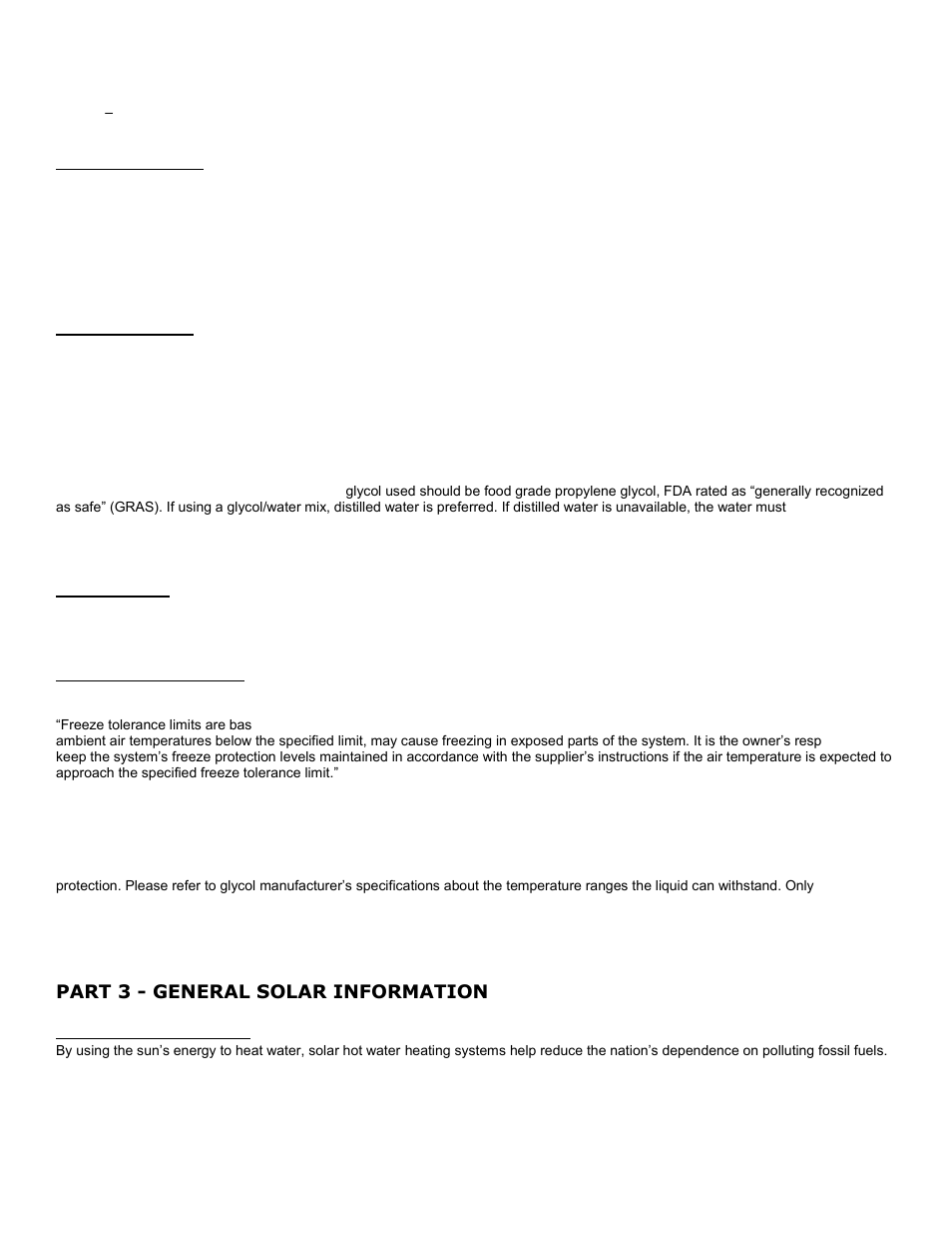 D. system design, E. fluid quality, F. corrosion | G. freeze protection, Part 3 - general solar information, A. system description | HTP SSC-119SE User Manual | Page 8 / 39