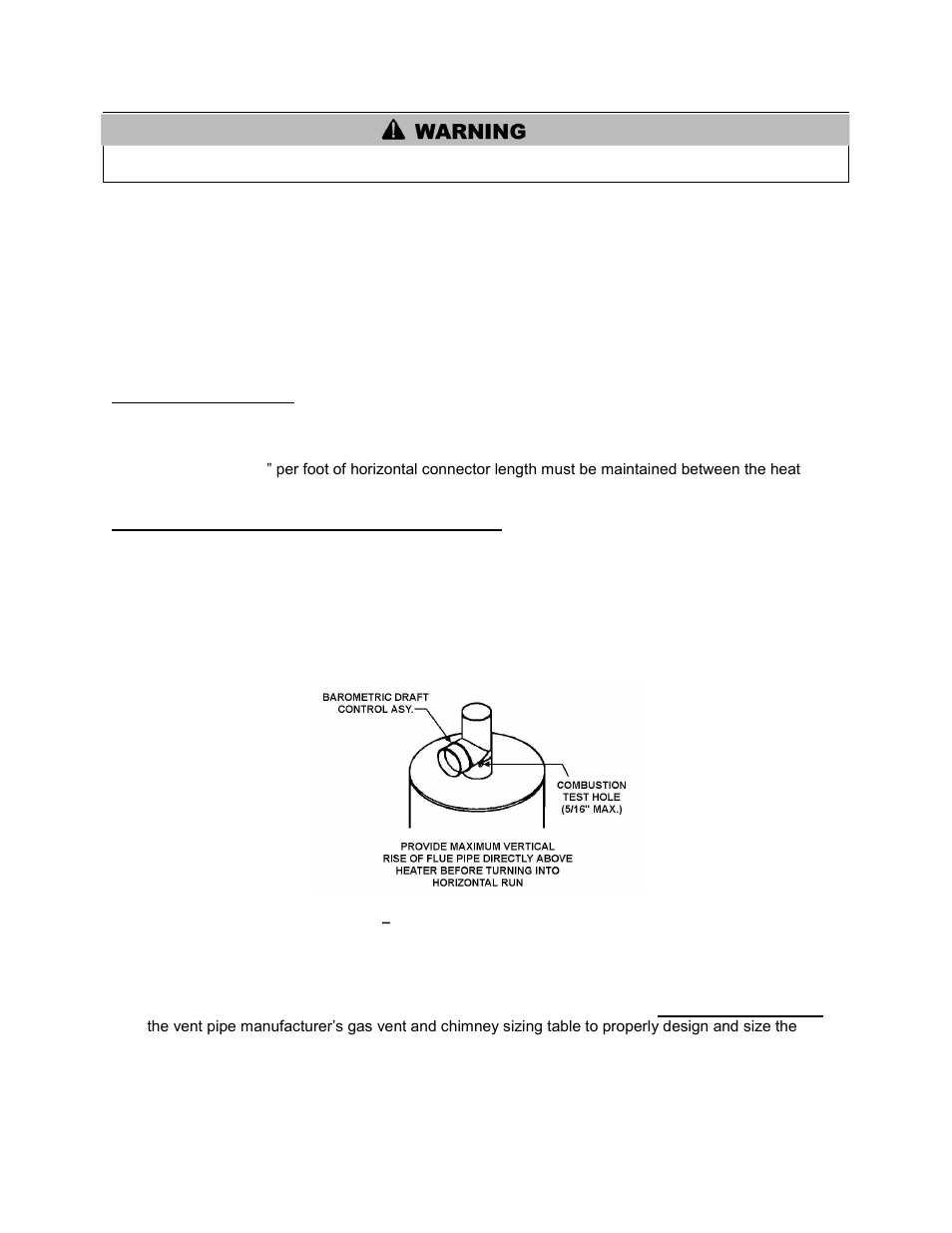 A. vent connector, B. barometric draft control assembly, Part 9: electrical connections | HTP Oil-Fired Water Heater User Manual | Page 11 / 18