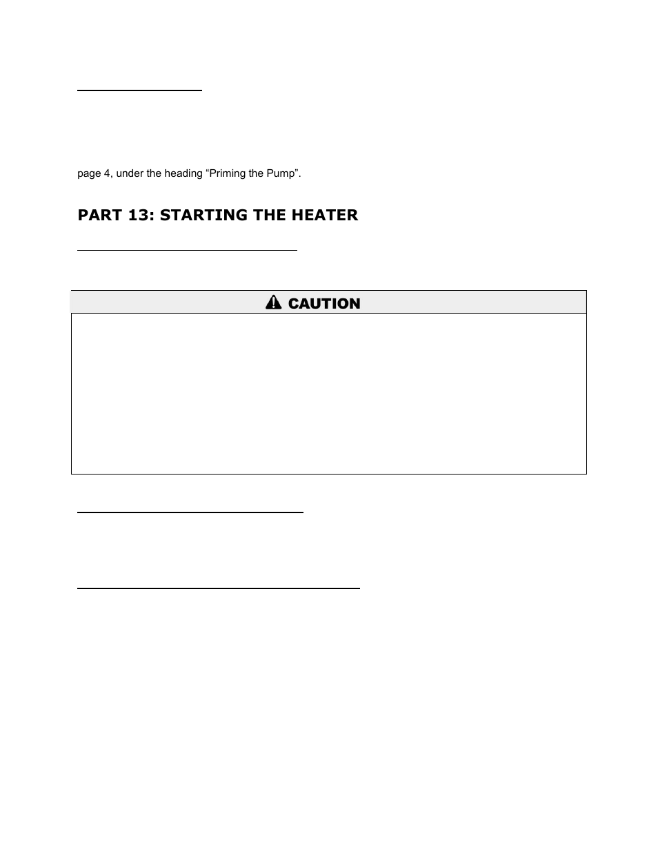 B. two line system, Part 13: starting the heater, A. filling the heater with water | B. to put the heater in operation, C. using instruments to adjust the flame | HTP Oil-Fired Water Heater User Manual | Page 15 / 18