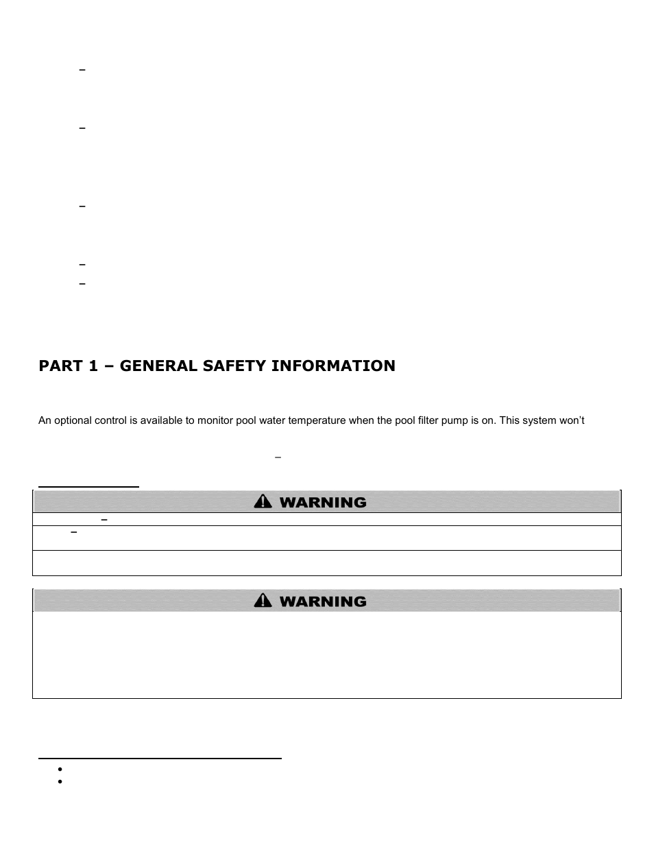 Part 1, General safety information, A. precautions | B. when servicing the water heater, Part 1 – general safety information | HTP SSU-20PH User Manual | Page 3 / 9