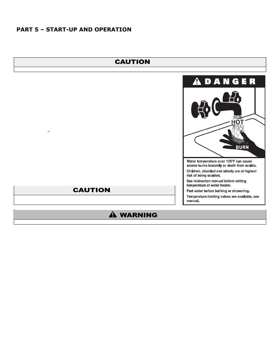 Part 5, Start-up and operation, Part 5 – start-up and operation | HTP SuperStor Ultra Indirect Fired Water Heaters User Manual | Page 31 / 35