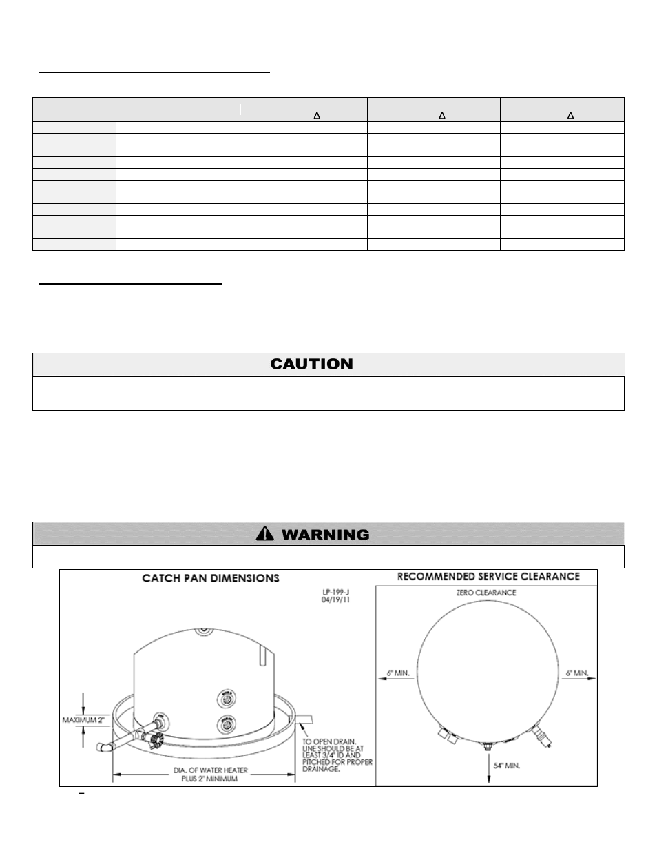 B. performance and sizing guidelines, C. locating the water heater | HTP SuperStor Ultra Indirect Fired Water Heaters User Manual | Page 9 / 35