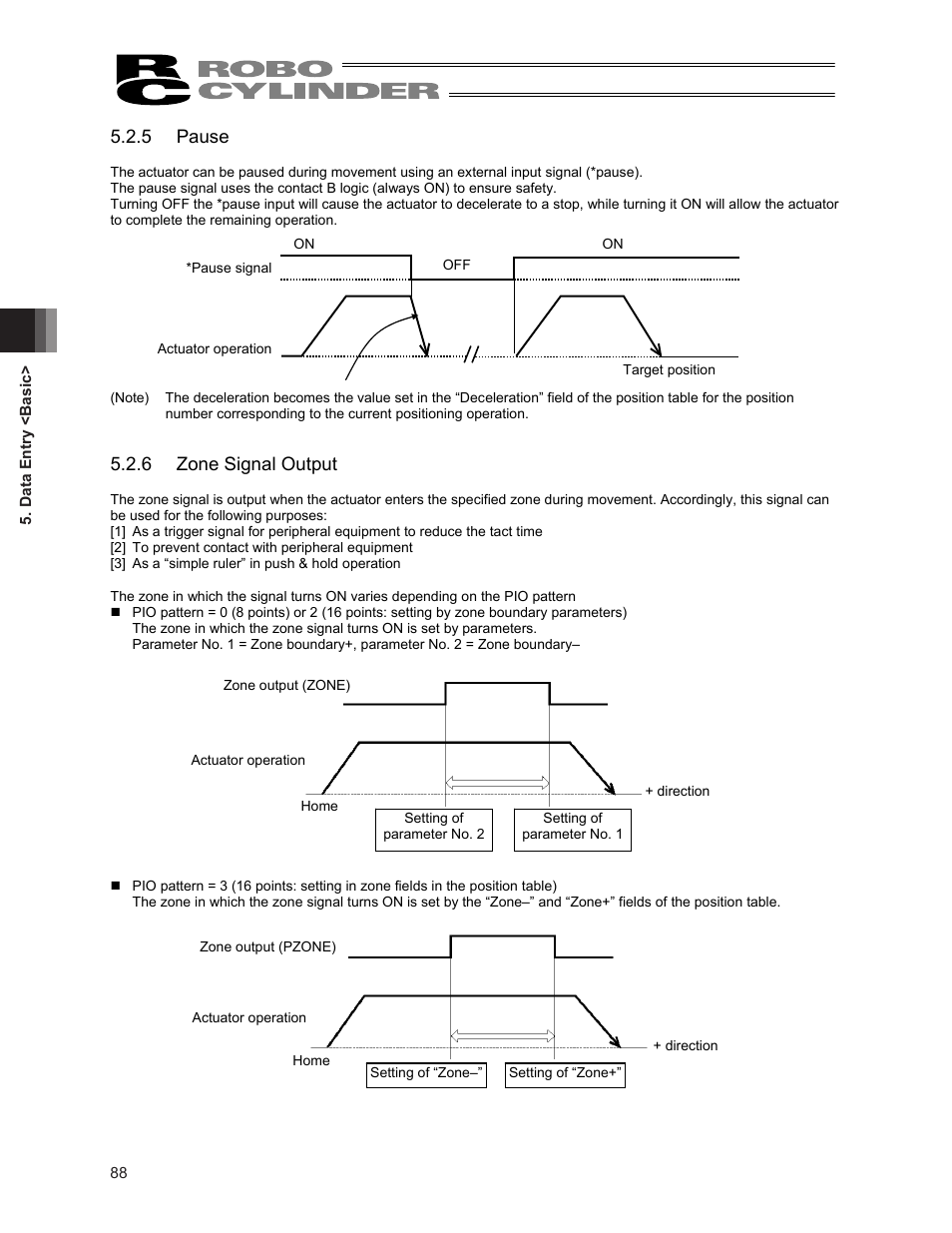 5 pause, 6 zone signal output | IAI America ERC2 User Manual | Page 102 / 188