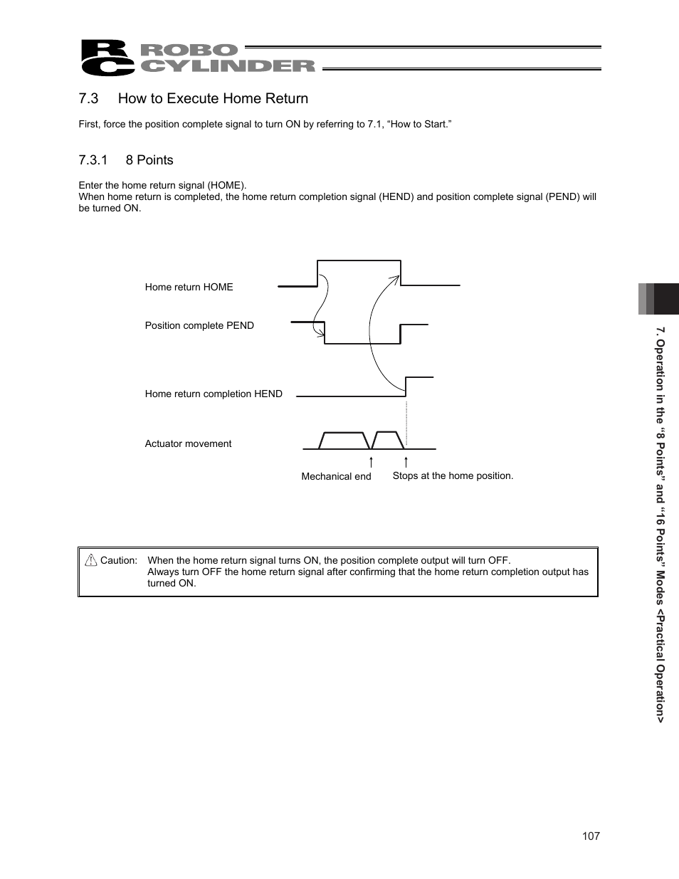 3 how to execute home return | IAI America ERC2 User Manual | Page 121 / 188