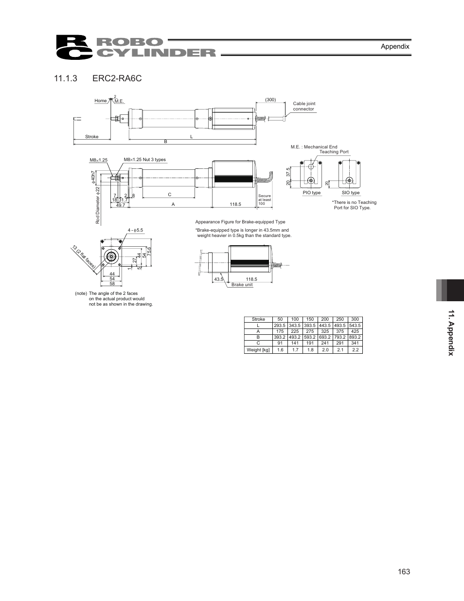 Example of basic erc2 positioning sequence, Erc-rac, Appendix | 152 appendix | IAI America ERC2 User Manual | Page 177 / 188