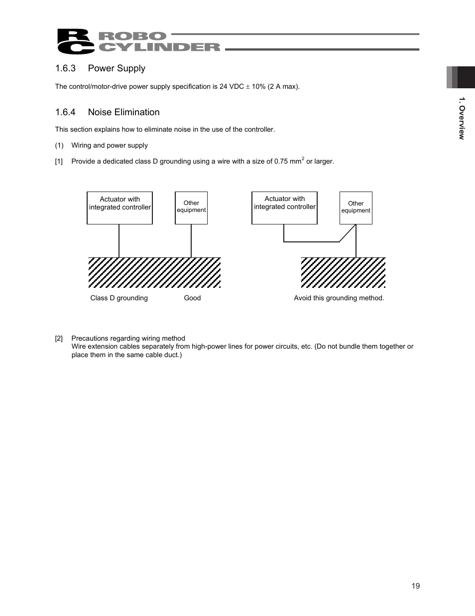 3 power supply, 4 noise elimination | IAI America ERC2 User Manual | Page 33 / 188