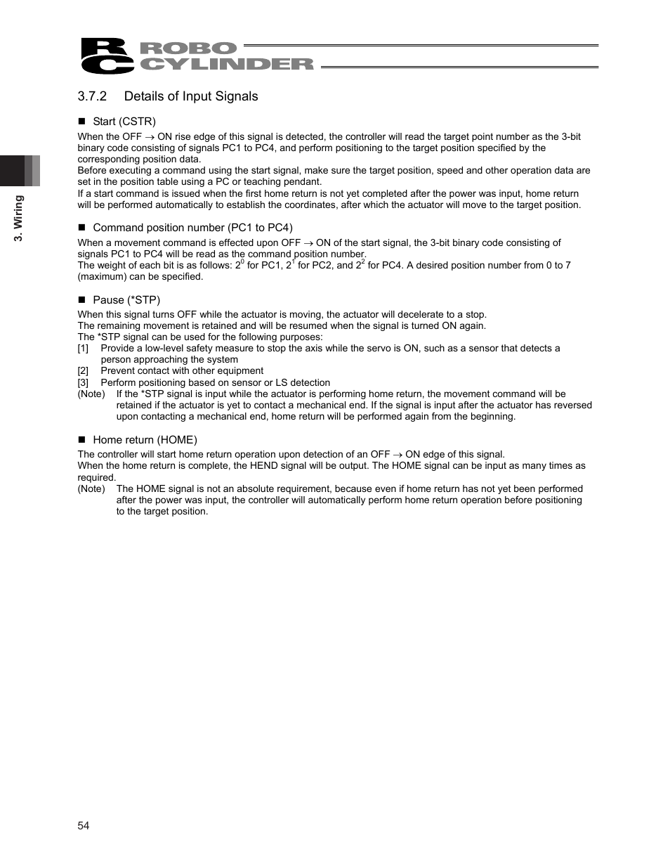 2 details of input signals | IAI America ERC2 User Manual | Page 68 / 188