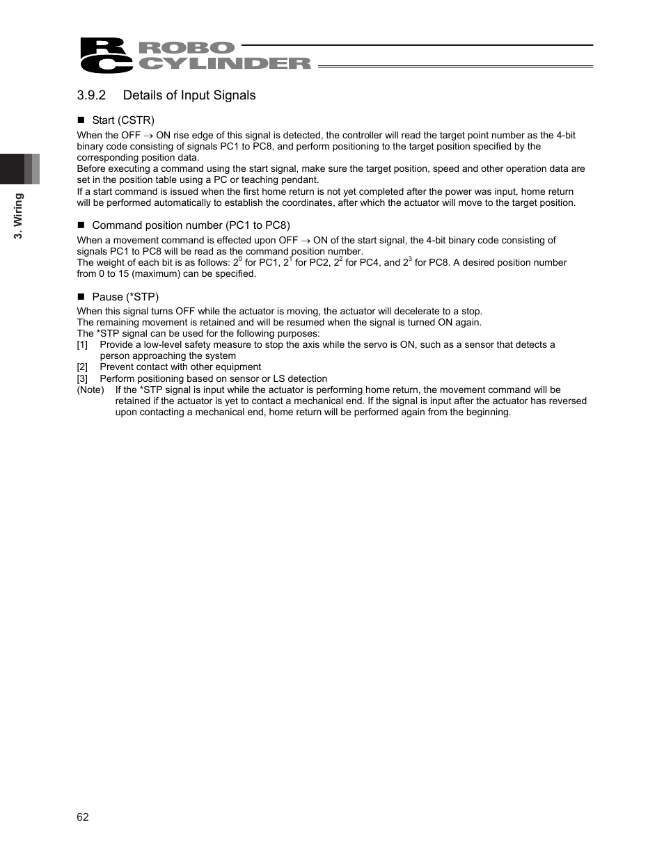 2 details of input signals | IAI America ERC2 User Manual | Page 76 / 188