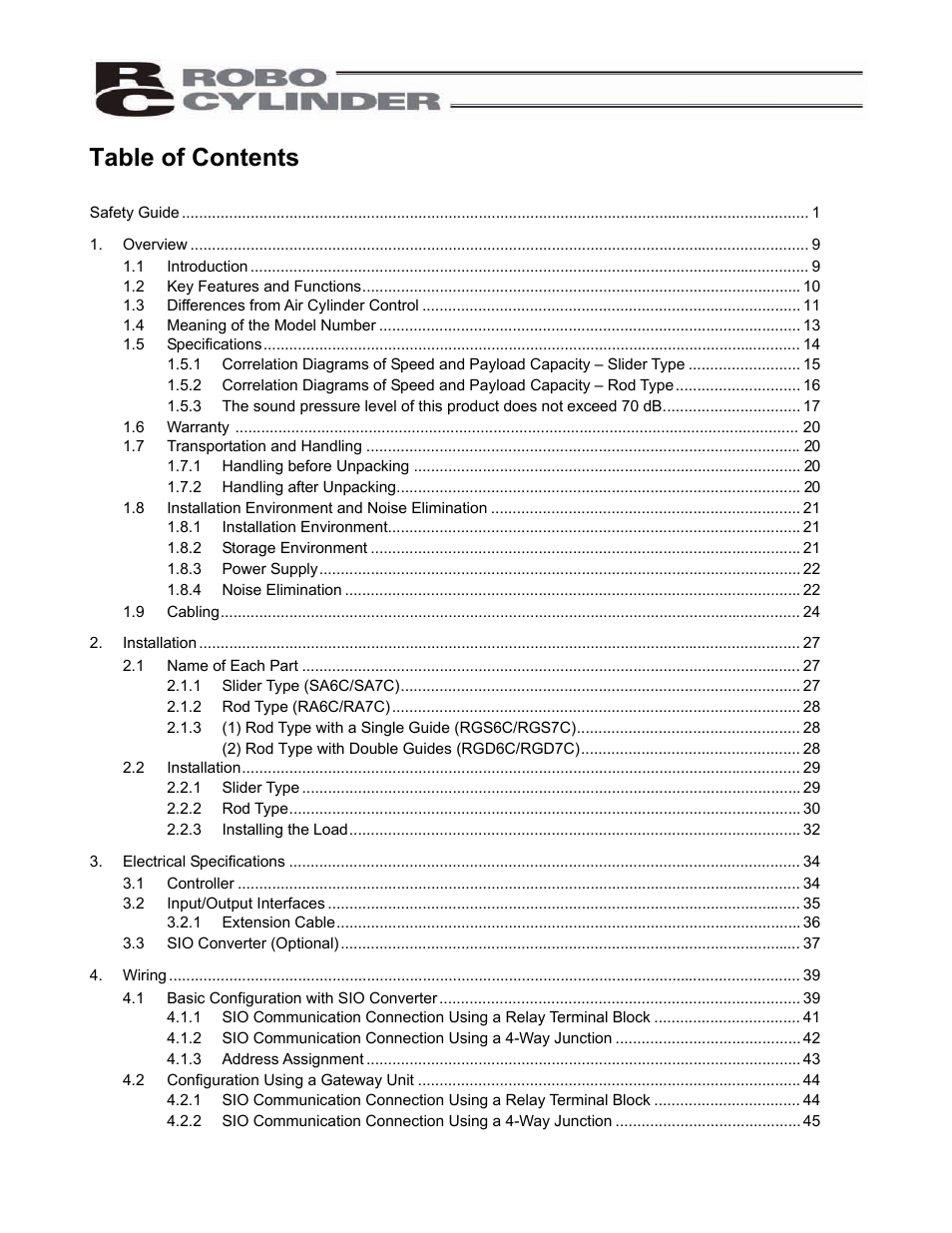 IAI America ERC2 User Manual | Page 7 / 138