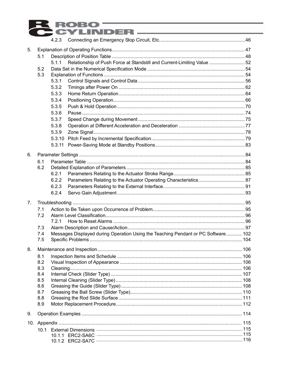 IAI America ERC2 User Manual | Page 8 / 138