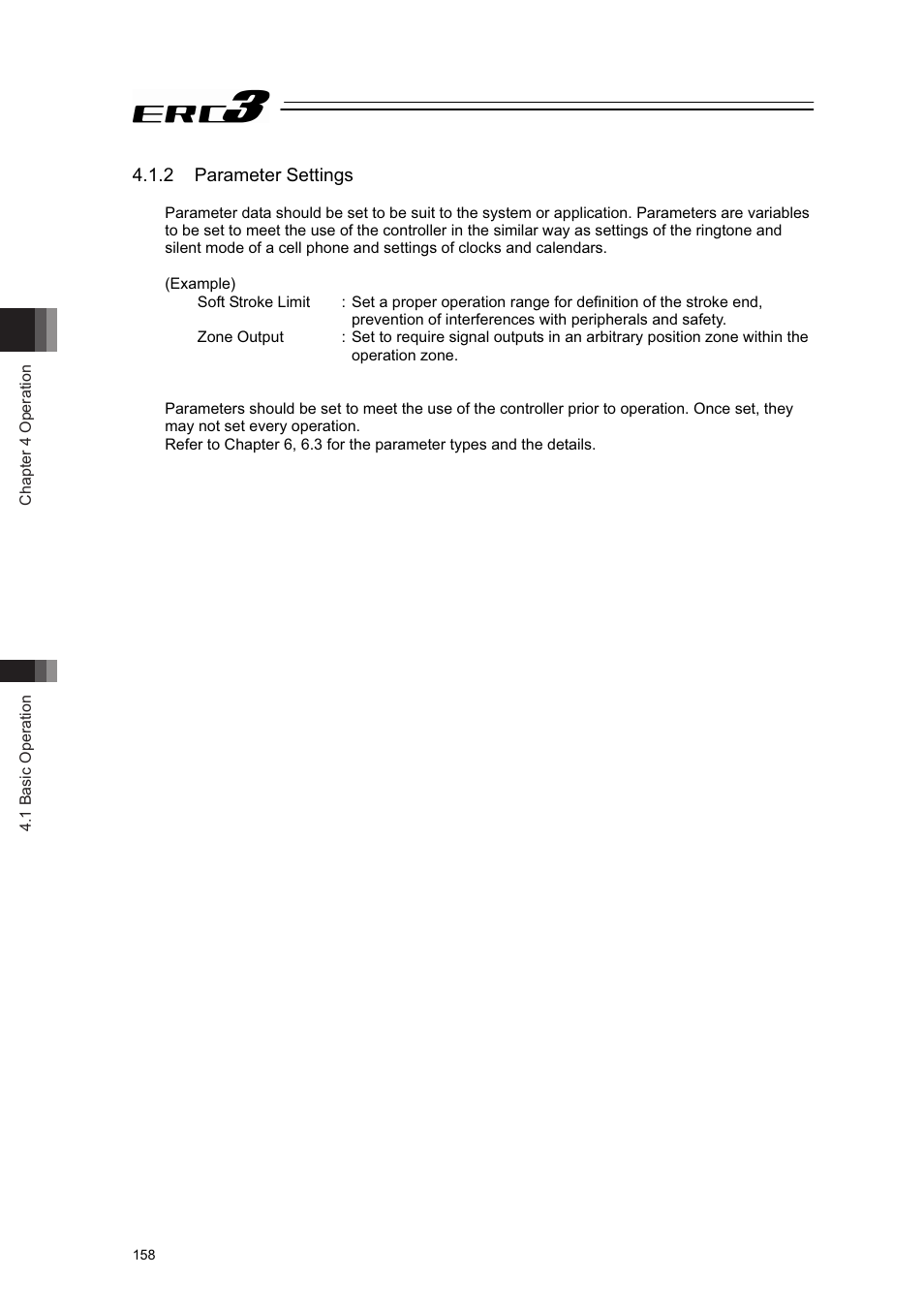 2 parameter settings | IAI America ERC3 User Manual | Page 168 / 438