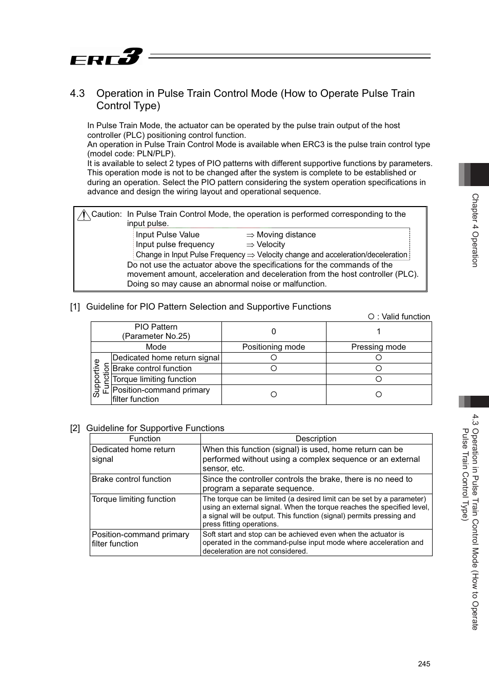 2] guideline for supportive functions | IAI America ERC3 User Manual | Page 255 / 438