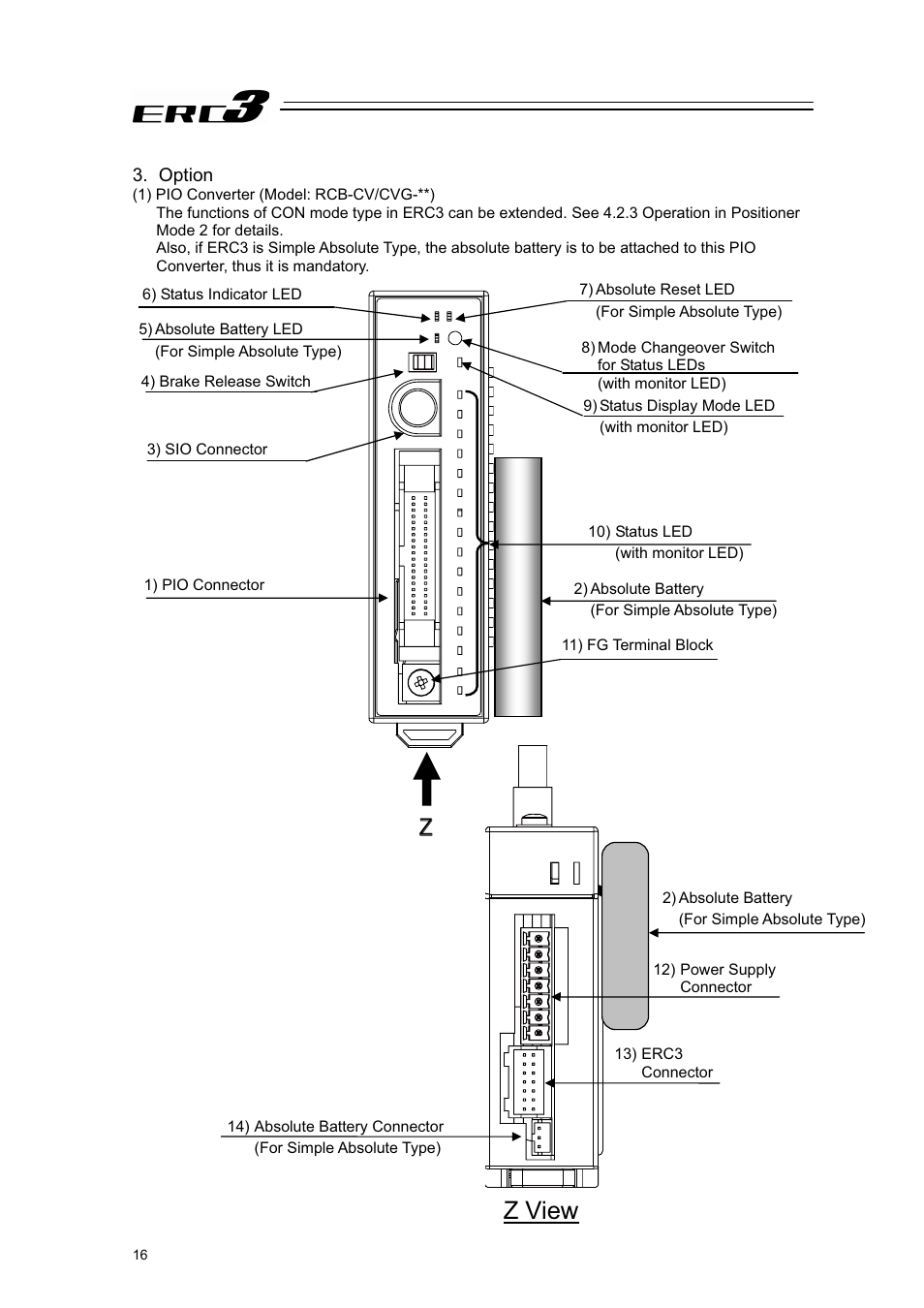Z view | IAI America ERC3 User Manual | Page 26 / 438