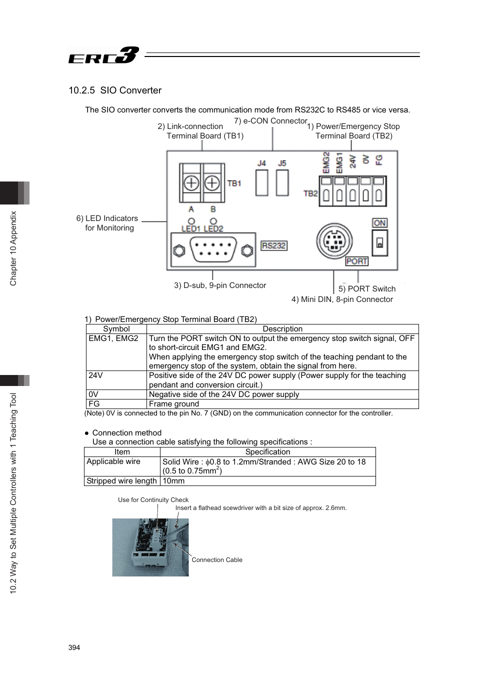 5 sio converter | IAI America ERC3 User Manual | Page 404 / 438