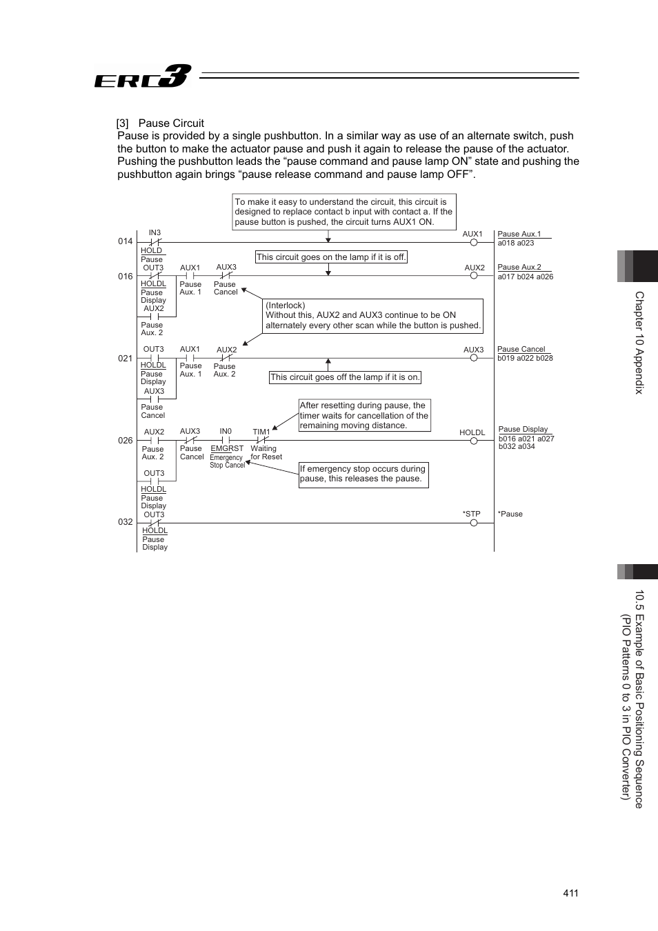 3] pause circuit | IAI America ERC3 User Manual | Page 421 / 438