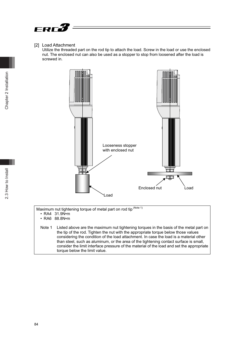 2] load attachment | IAI America ERC3 User Manual | Page 94 / 438