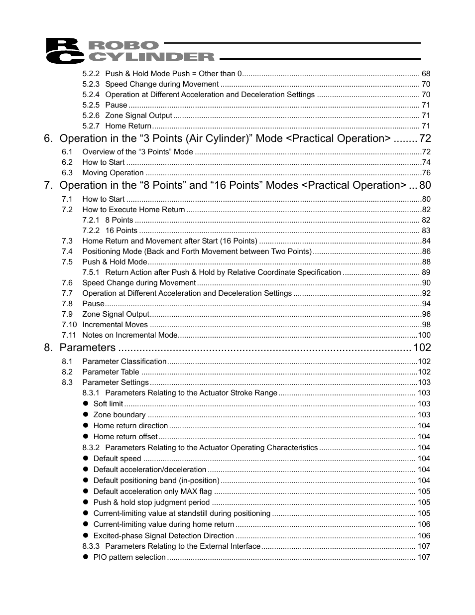 Parameters | IAI America ERC User Manual | Page 10 / 153