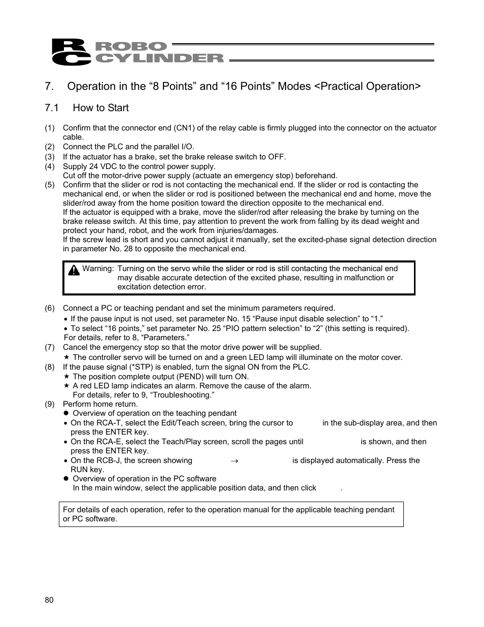 1 how to start | IAI America ERC User Manual | Page 100 / 153