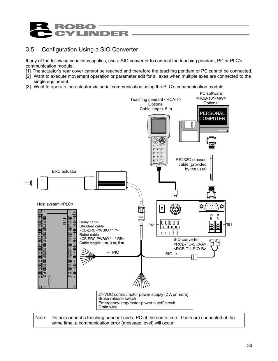 5 configuration using a sio converter | IAI America ERC User Manual | Page 53 / 153