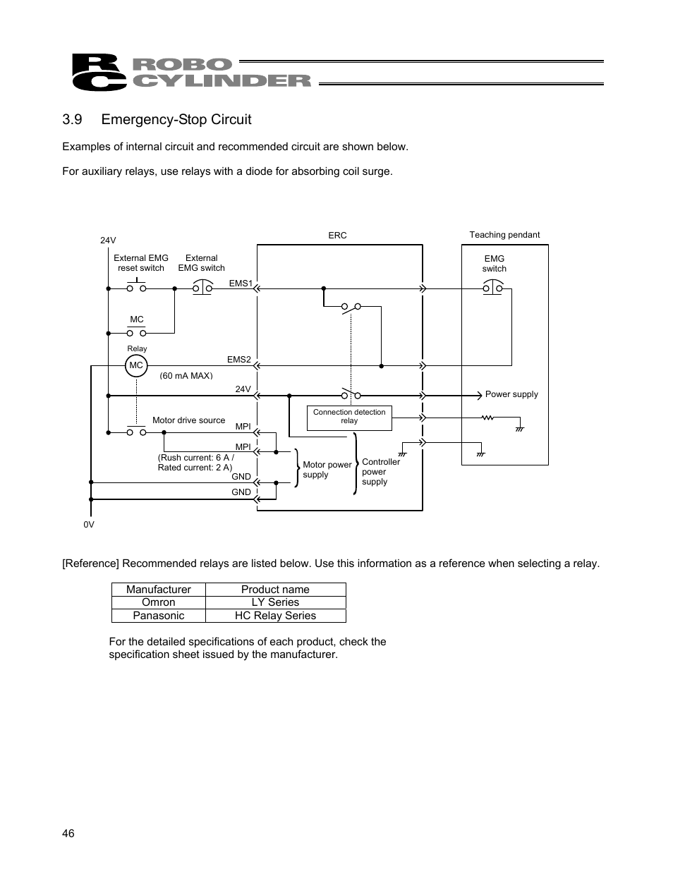 9 emergency-stop circuit | IAI America ERC User Manual | Page 66 / 153
