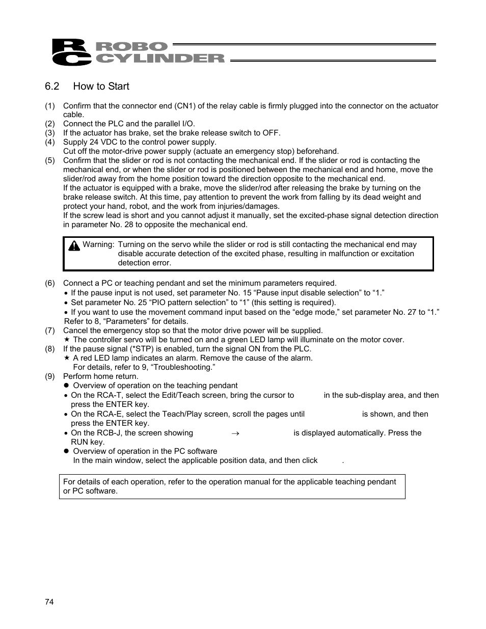 2 how to start | IAI America ERC User Manual | Page 94 / 153