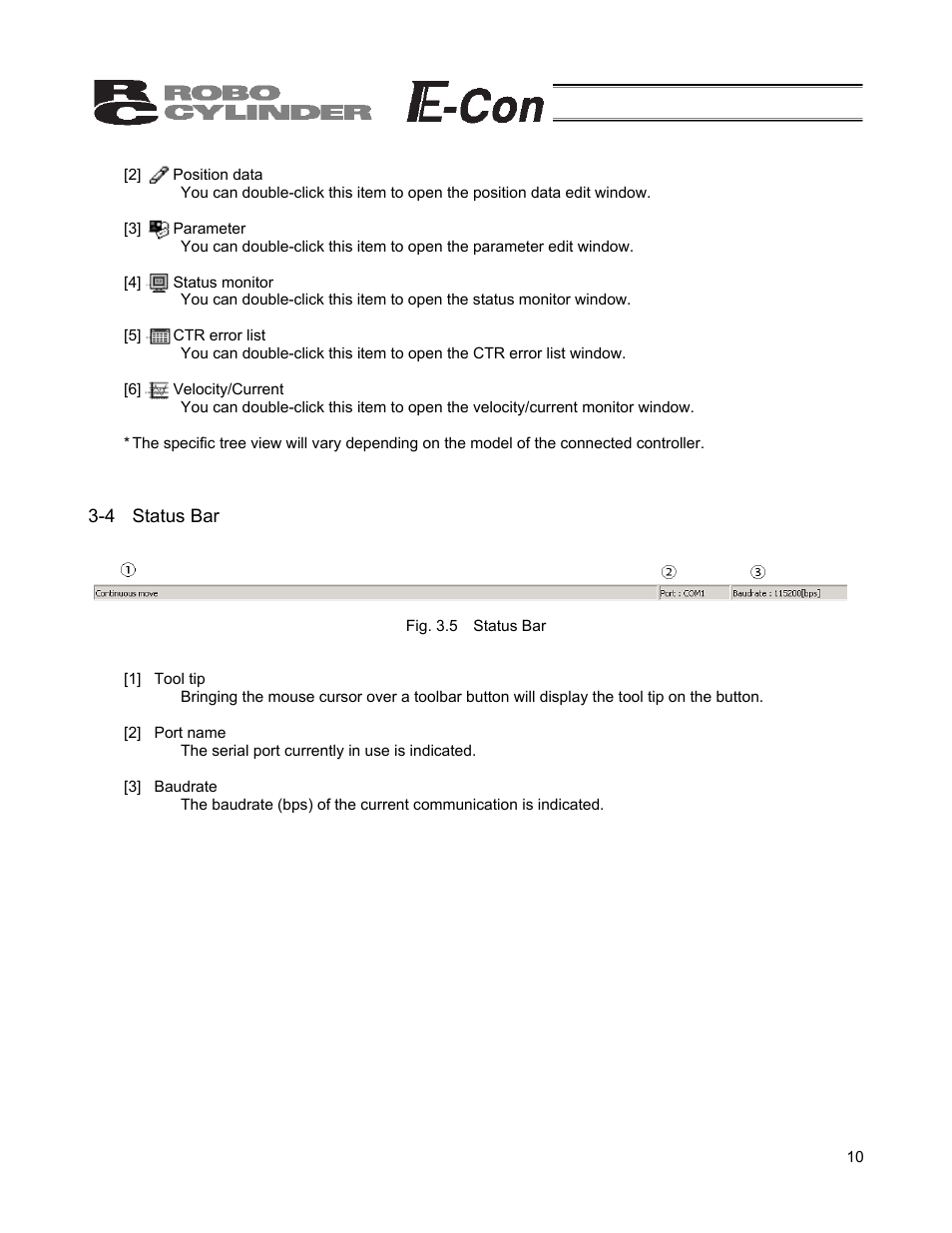 4 status bar | IAI America RCB-101-MW User Manual | Page 15 / 38