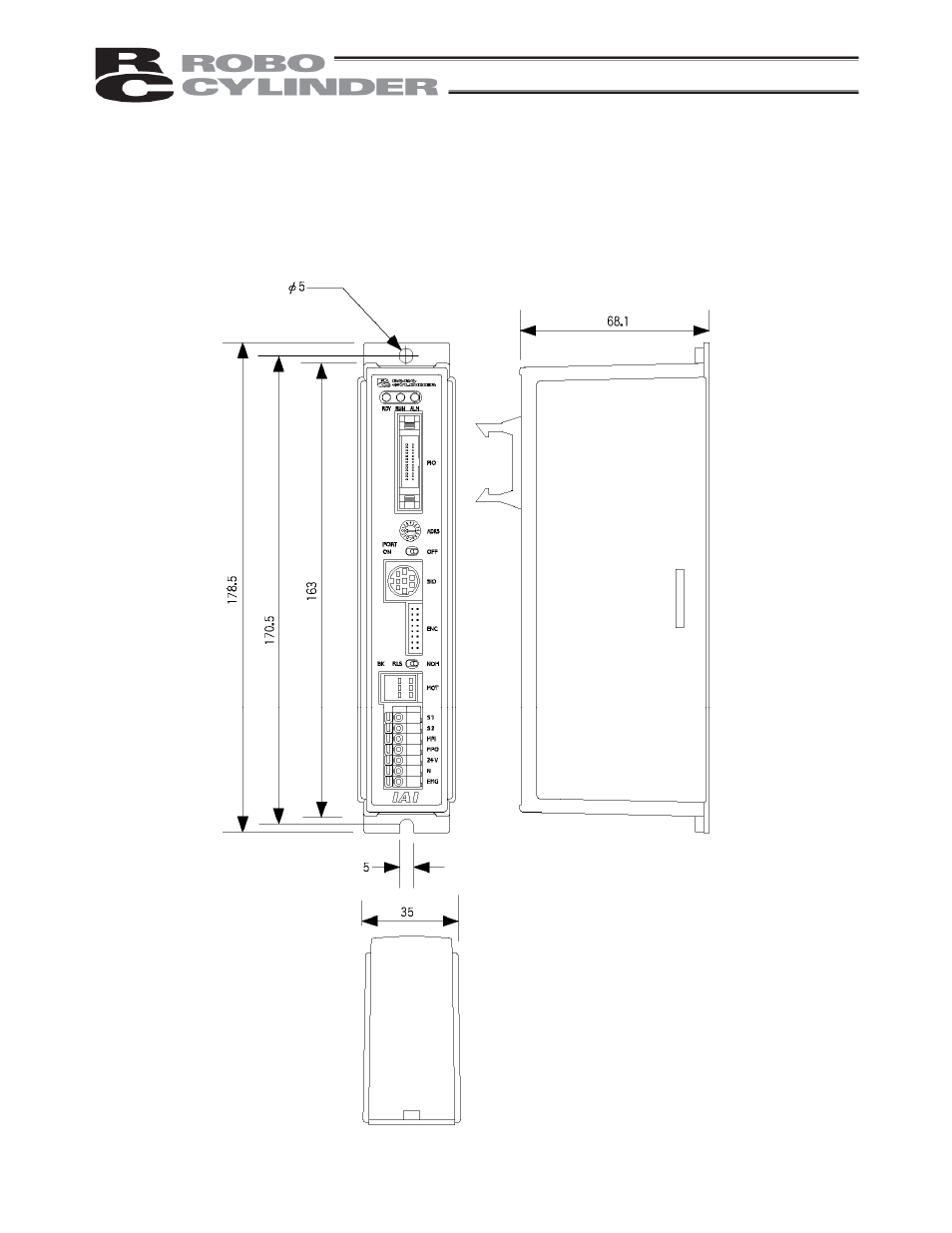 3 external dimensions, 1 standard specification, External dimensions | Standard specification | IAI America RCP2-CF User Manual | Page 31 / 178