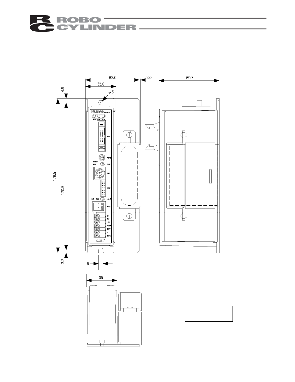 2 absolute specification with battery bracket, Absolute specification with battery bracket | IAI America RCP2-CF User Manual | Page 32 / 178