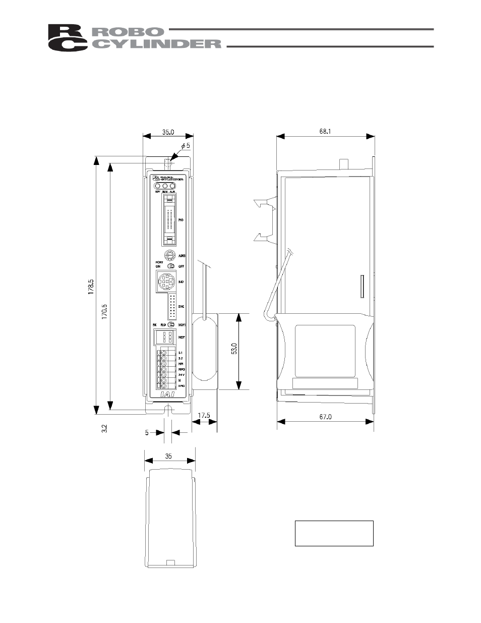 Absolute specification without battery bracket | IAI America RCP2-CF User Manual | Page 33 / 178