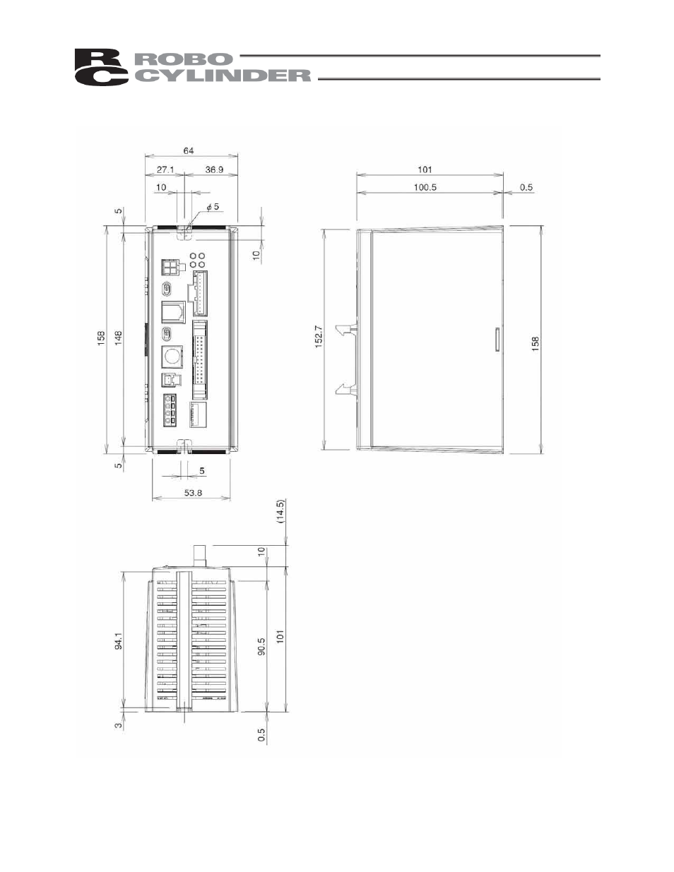 3 external dimensions, External dimensions | IAI America RCS-E User Manual | Page 32 / 102