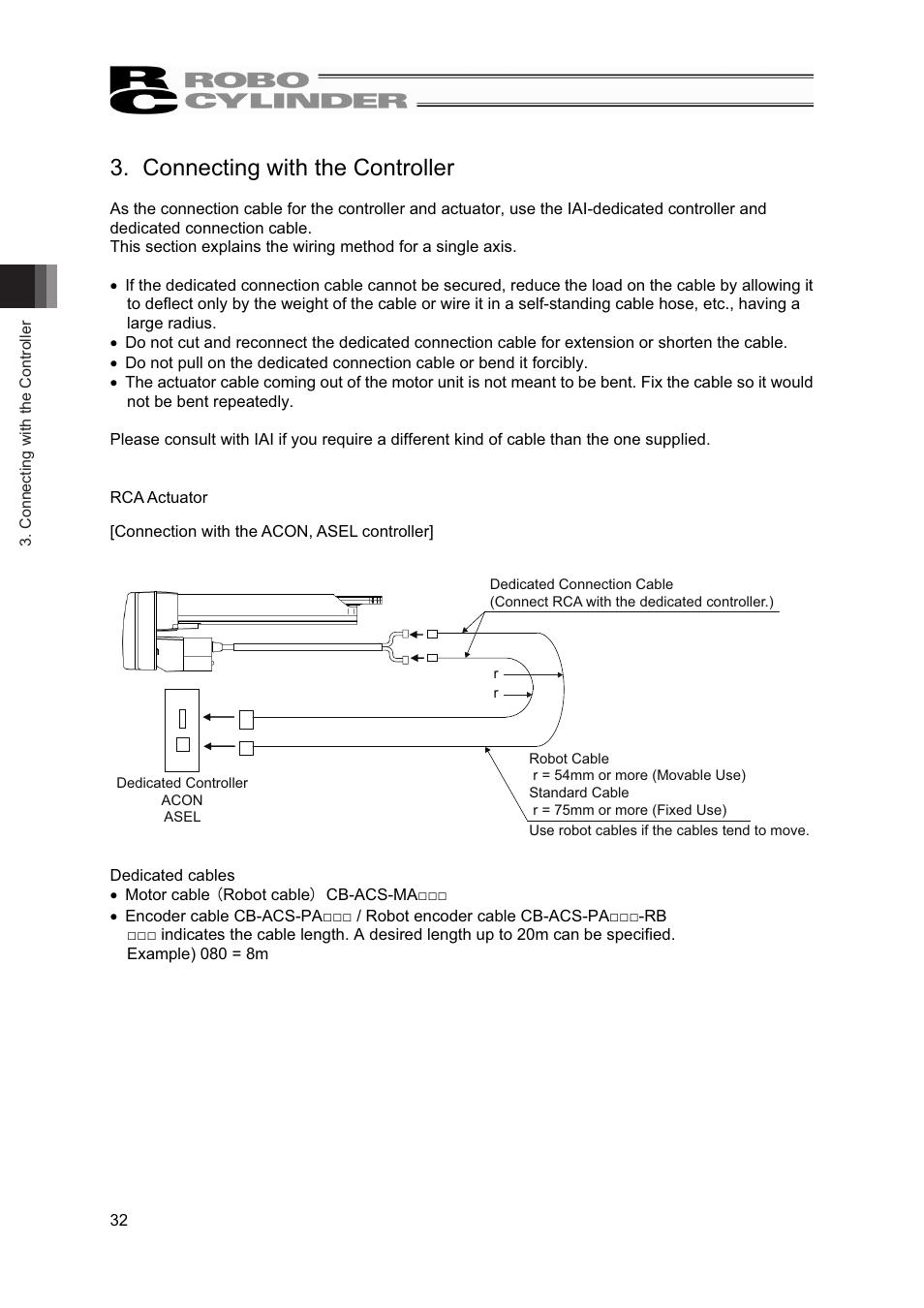 Connecting with the controller | IAI America RCS2-A6R User Manual | Page 38 / 72