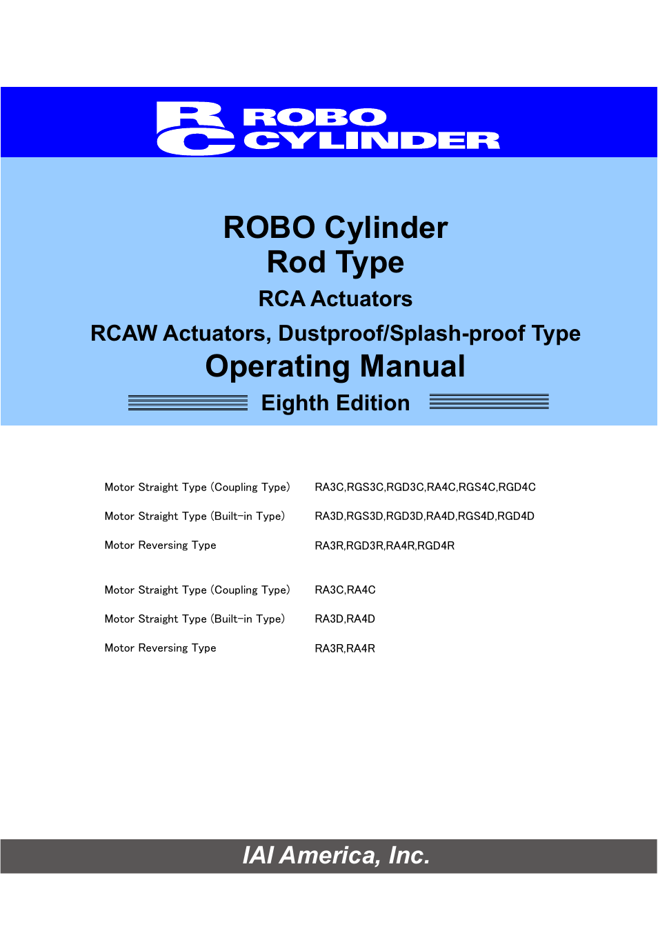 IAI America RCAW User Manual | 114 pages