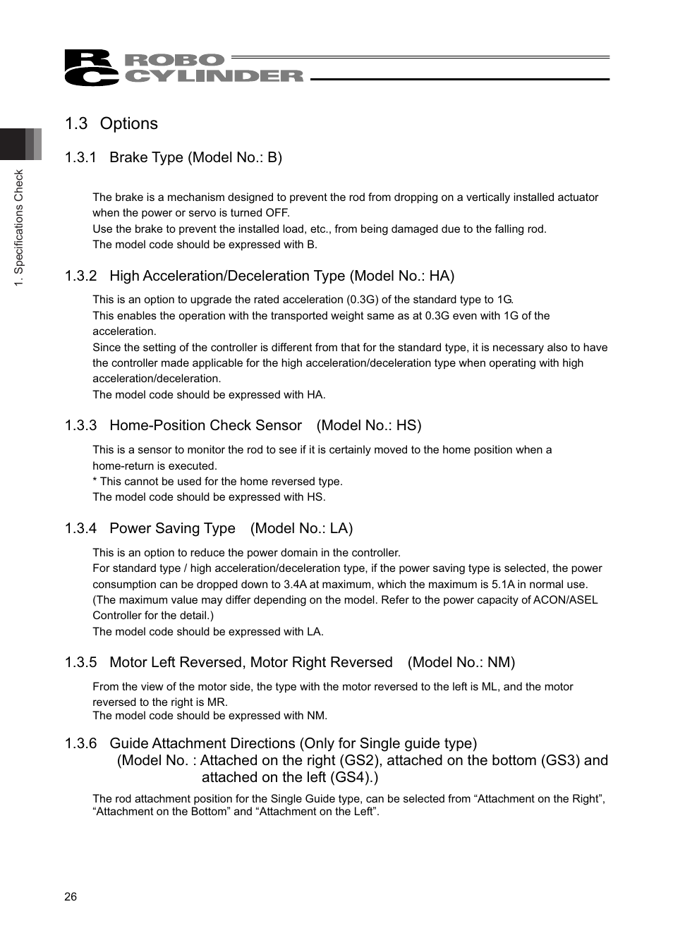 3 options | IAI America RCAW User Manual | Page 32 / 114