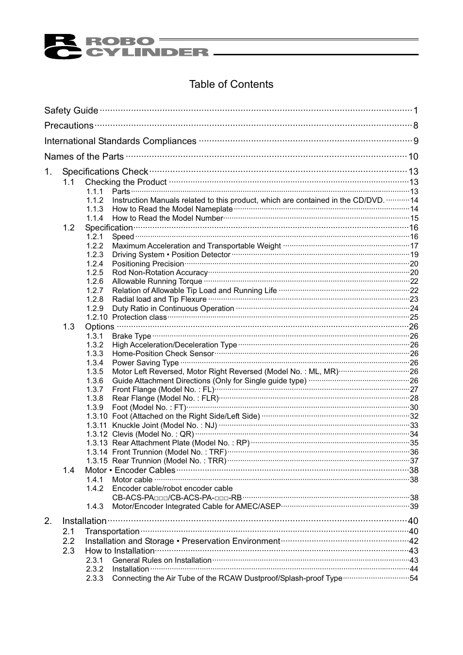 IAI America RCAW User Manual | Page 5 / 114