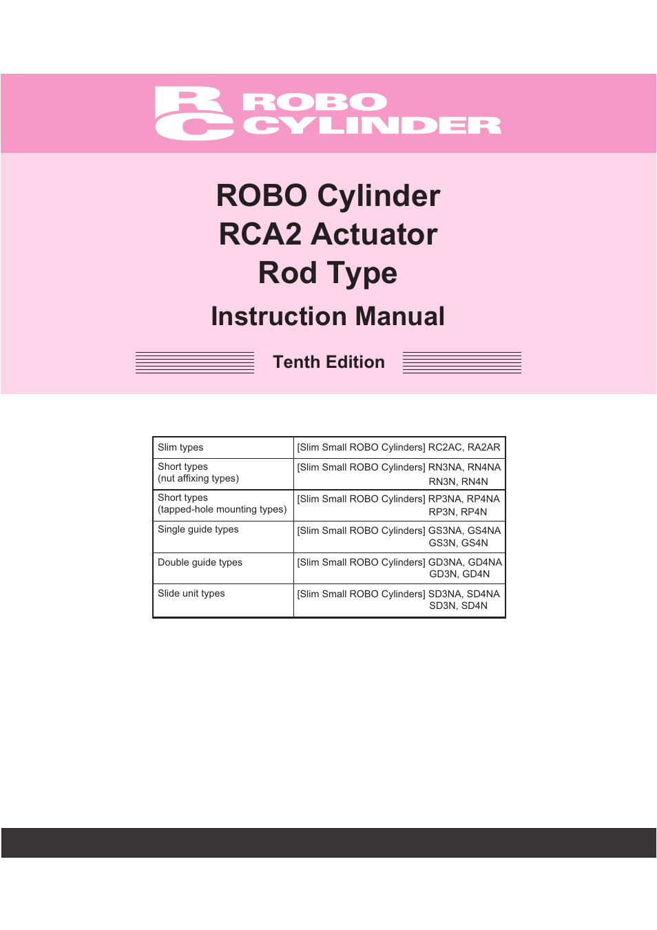 IAI America RCA2-SD4N User Manual | 100 pages