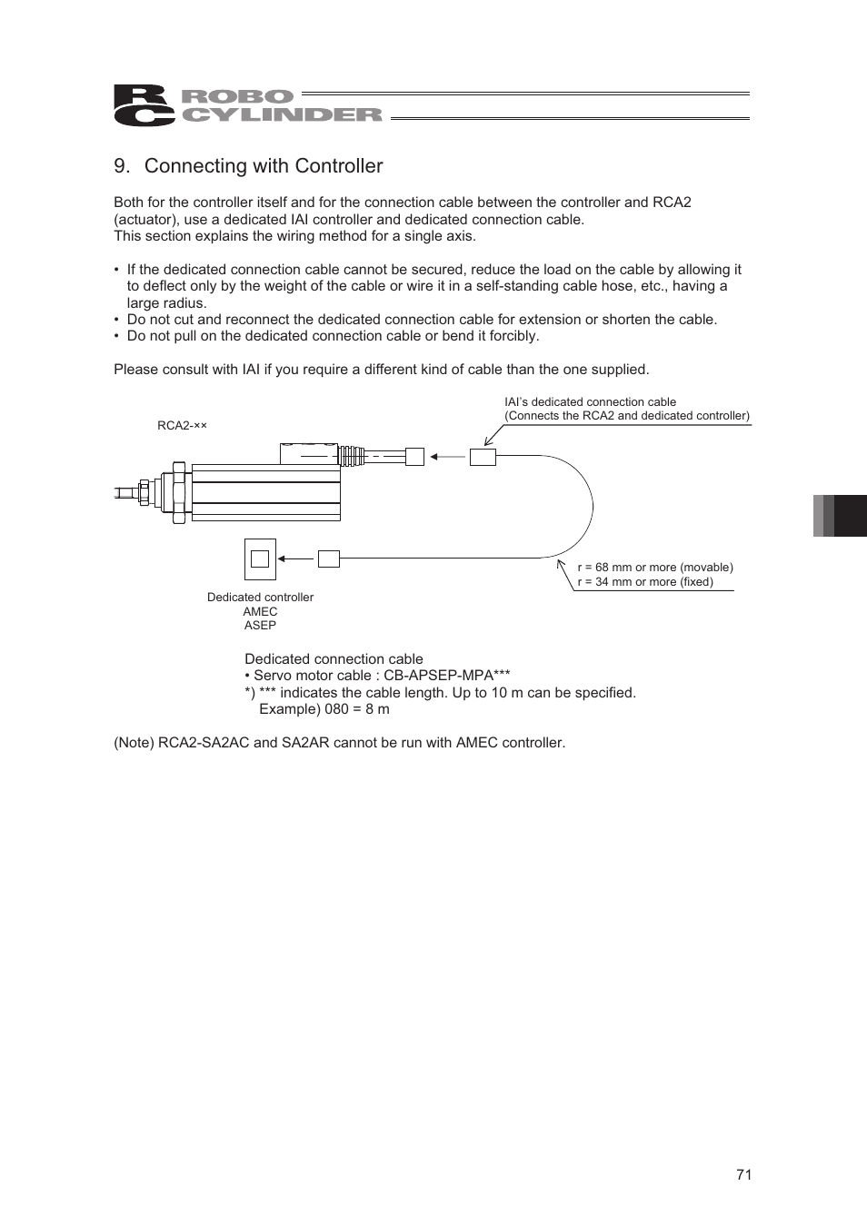 Connecting with controller | IAI America RCA2-SD4N User Manual | Page 79 / 100