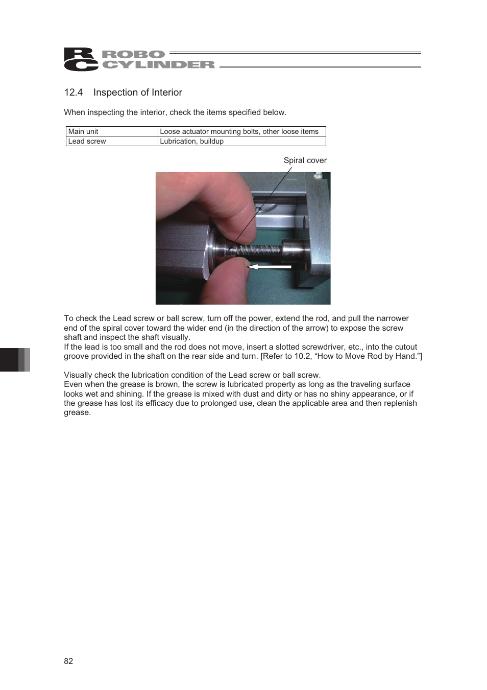 4 inspection of interior | IAI America RCA2-SD4N User Manual | Page 90 / 100
