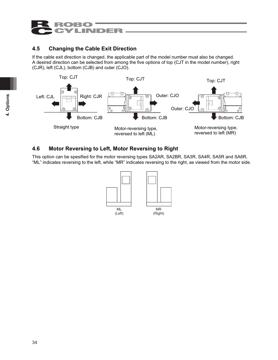 5 changing the cable exit direction | IAI America RCA2-SA6R User Manual | Page 42 / 92